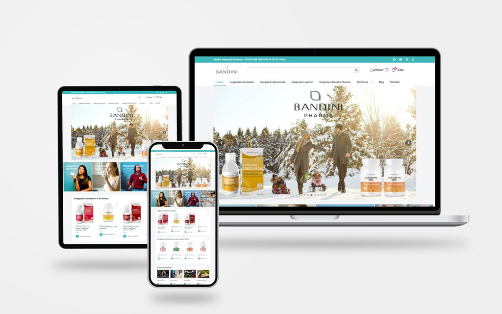Sito E Commerce Aziendale Bandini Pharma Webmt Ecommerce