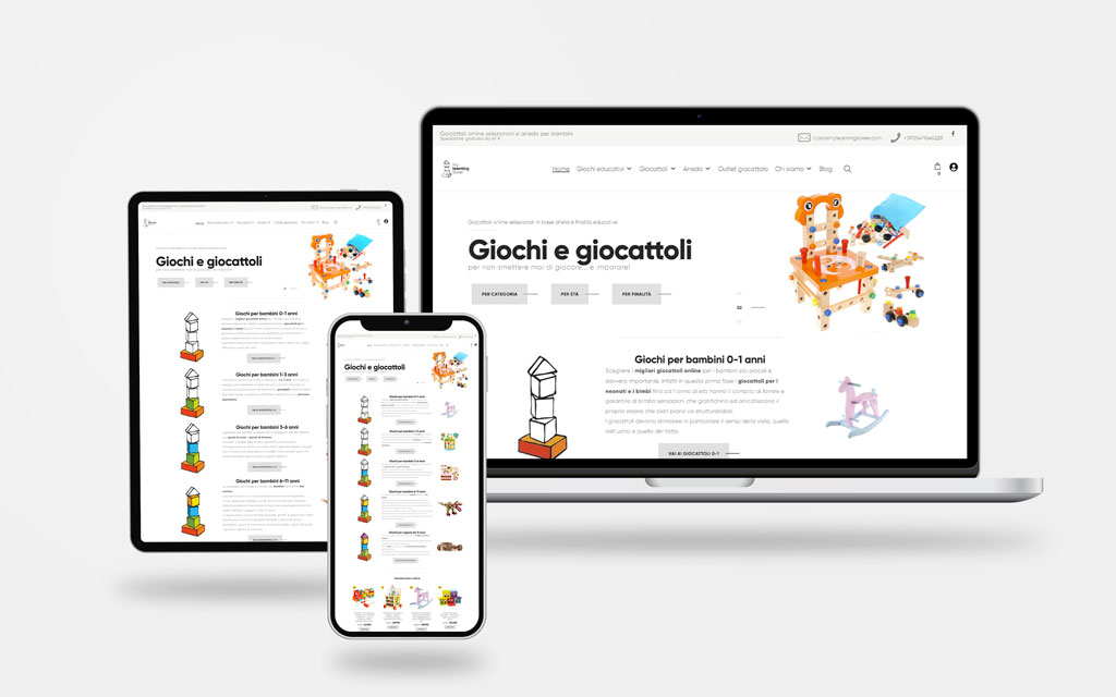 E Commerce Giocattoli My Learning Tower Webmt