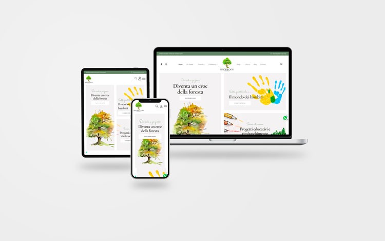 Realizzazione Sito Web Per Network Sherwood Store Laptop Tablet Mobile